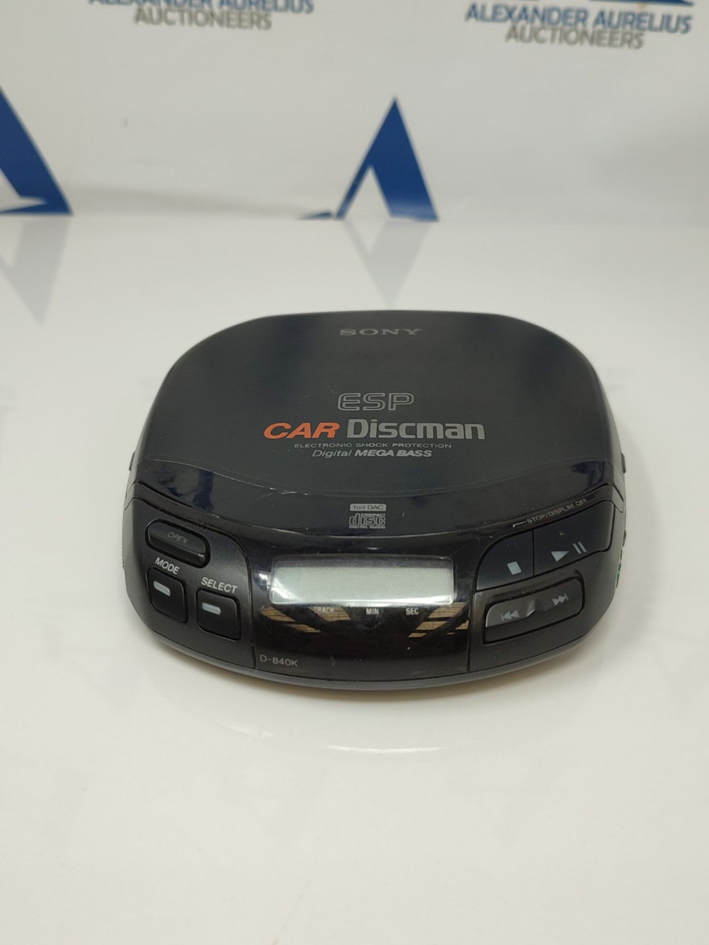 Sony Car Discman Black Portable CD Player Model D-840K Classic
