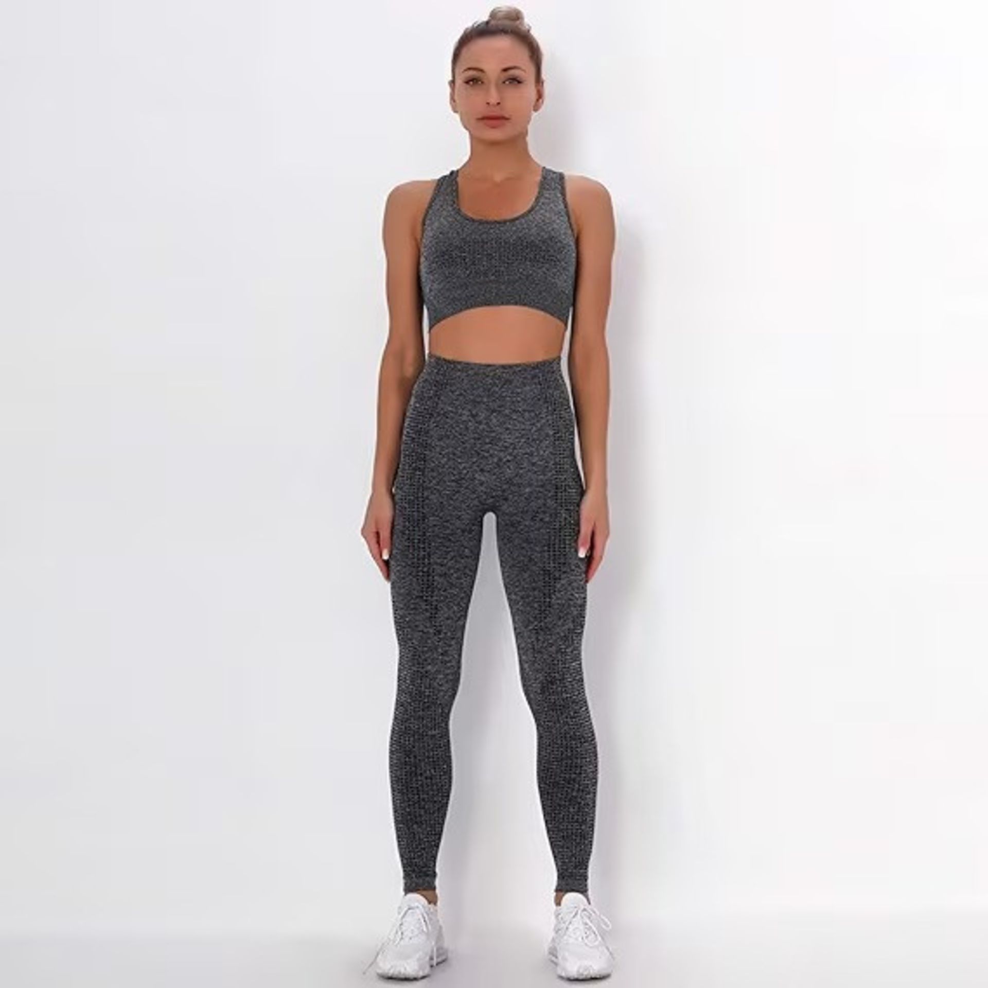 BRAND NEW Pant Sleeve Vest Running High-Waist Women's Suit Color Sports Yoga Hip-Lift - Image 2 of 2