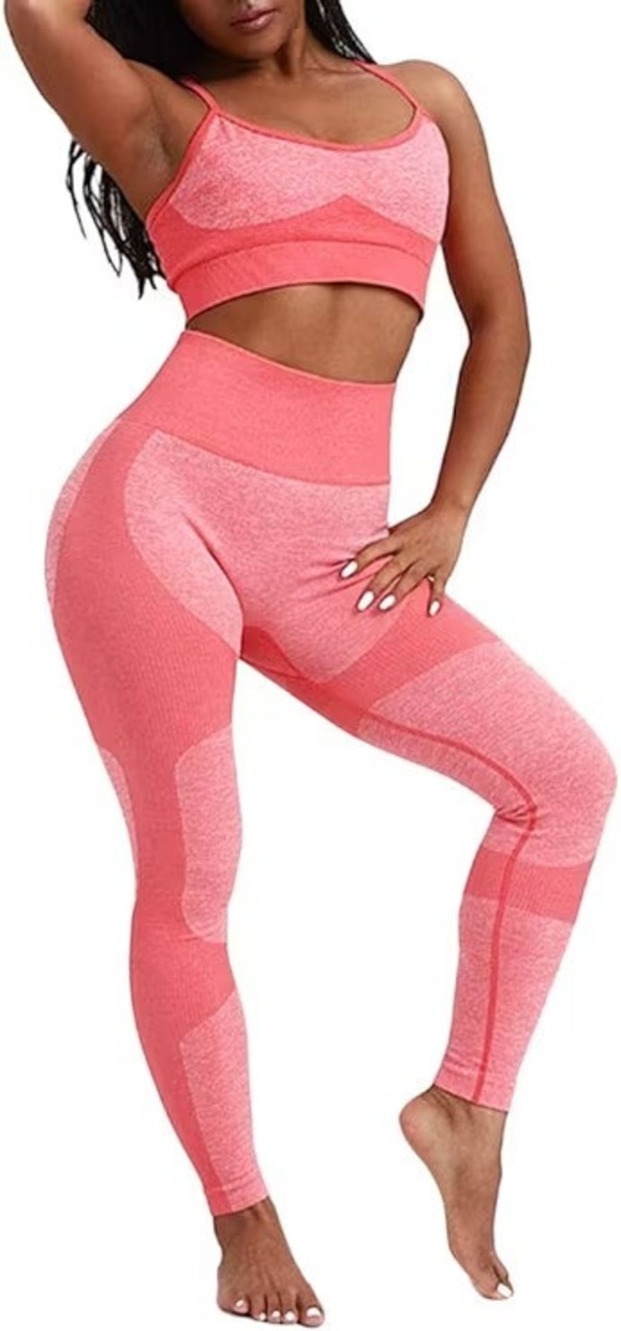 BRAND NEW Womens Sportswear Set 2 Piece Gym Outfit Padded Sports Bra And Leggings Stre