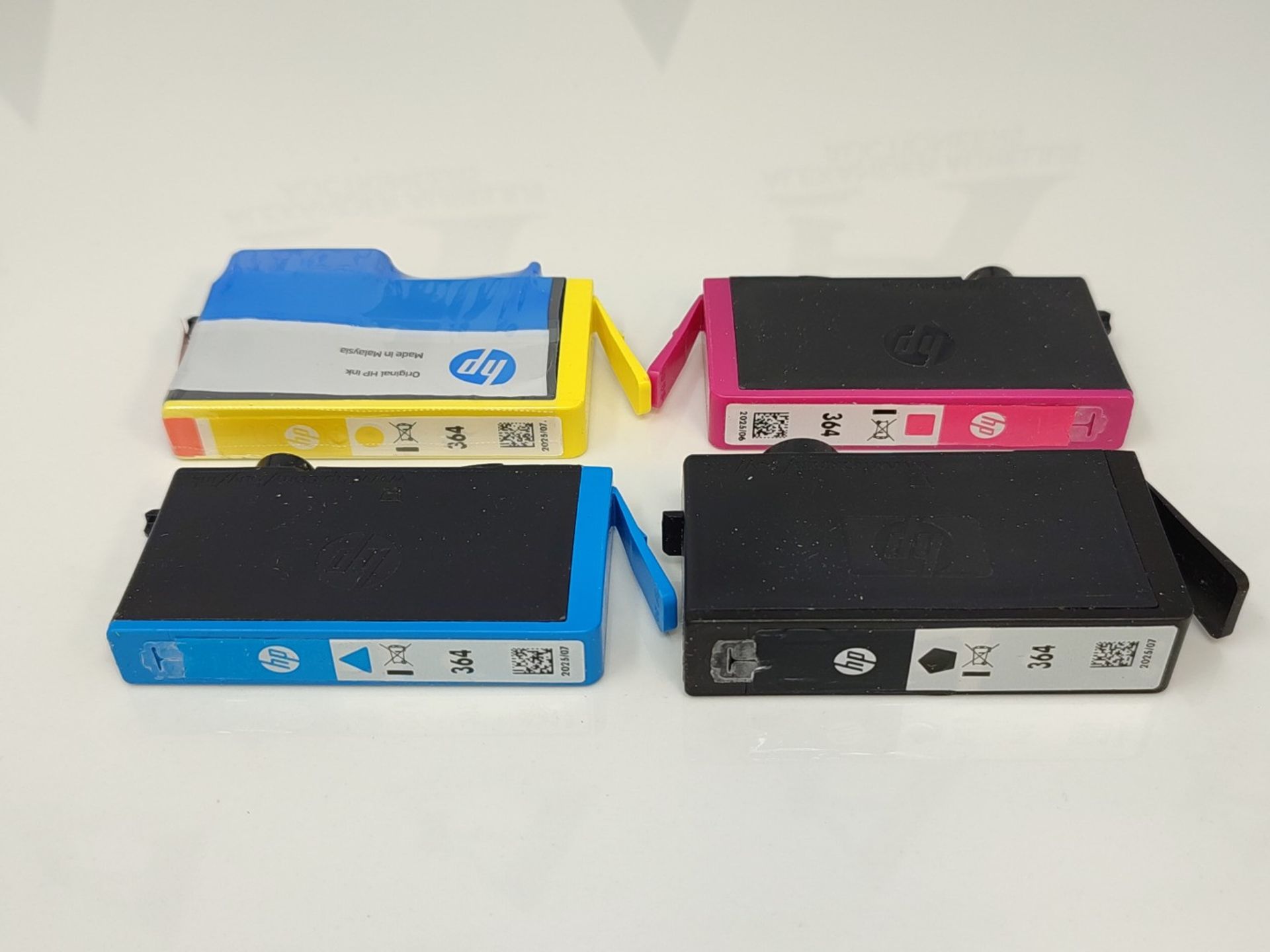 HP N9J73AE 364 Original Ink Cartridges, Black/Cyan/Magenta/Yellow, Multipack - Image 2 of 2