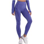 BRAND NEW Women Yoga Pants Solid Breathable Spotted Yoga Leggings High Waist Seamless