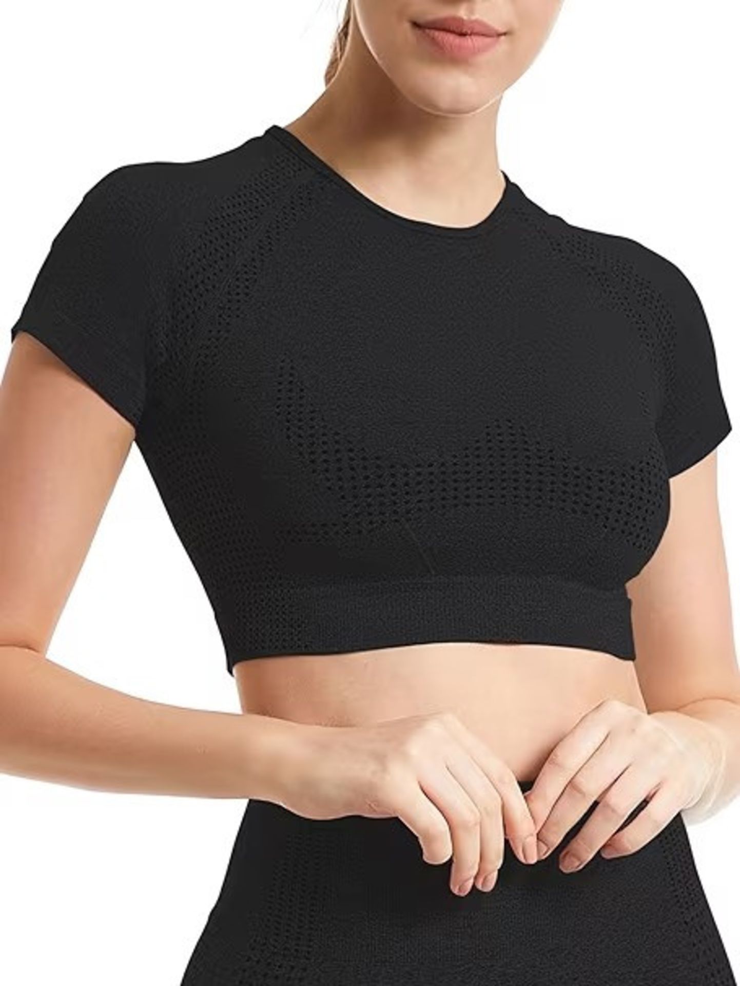 BRAND NEW Fashion Women's T Shirt Tops 2024 Crop Short Sleeve Women Light Blouses, Siz