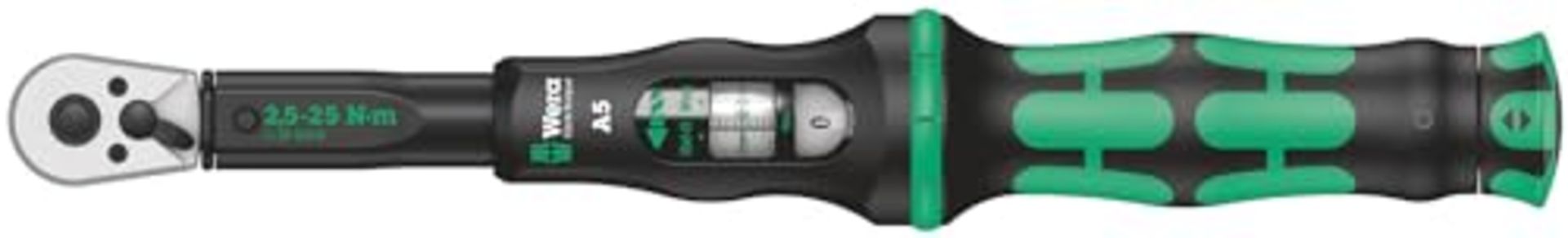 RRP £121.00 Wera 05075604001 Click-Torque A 5 torque wrench with reversible ratchet, 1 W, 1 V, 1/4