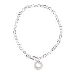 Thomas Sabo Women Charm Anklet Charm Club 925 Sterling Silver X0034-001-12