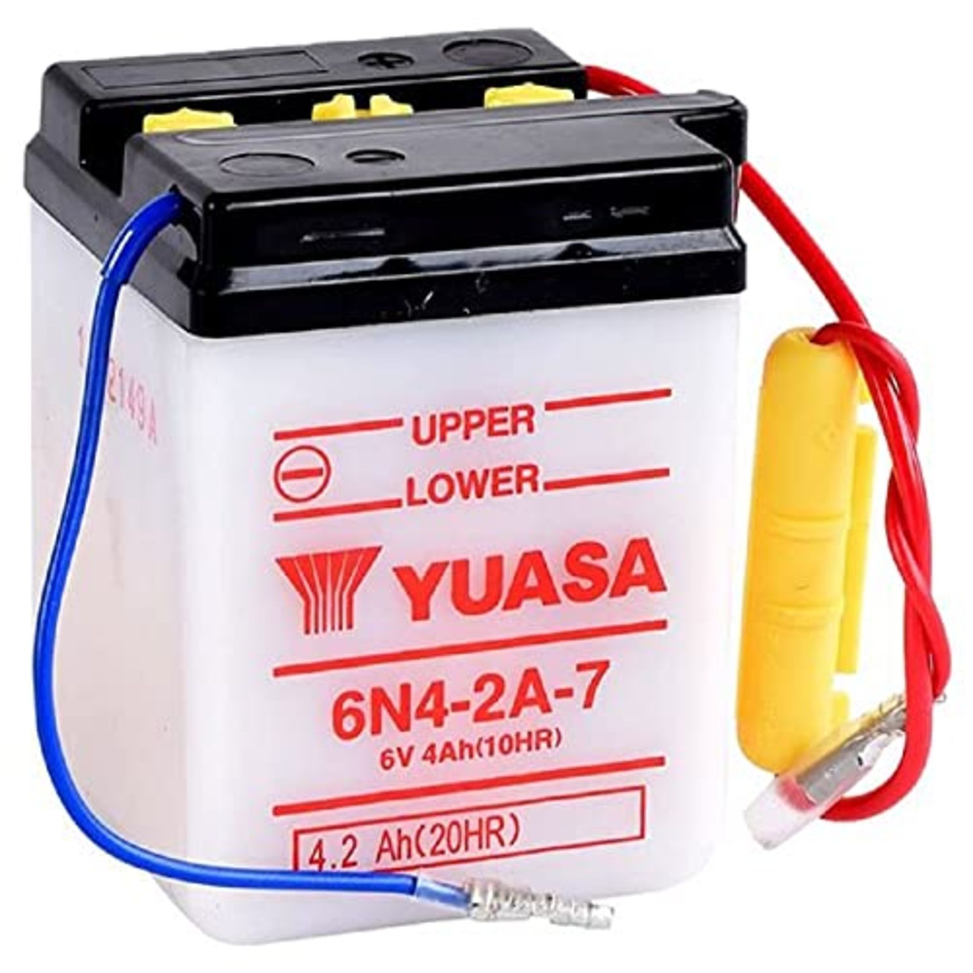 YUASA BATTERY 6N4-2A-7 opened without acid