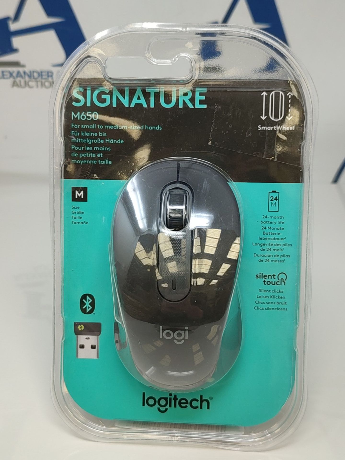 Logitech Signature M650 Wireless Mouse - for small to medium-sized hands, 2-year batte - Image 2 of 3