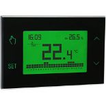 RRP £86.00 VEMER VE771700 Wall-mounted Weekly Programmable Thermostat, 230V Power Supply, Black