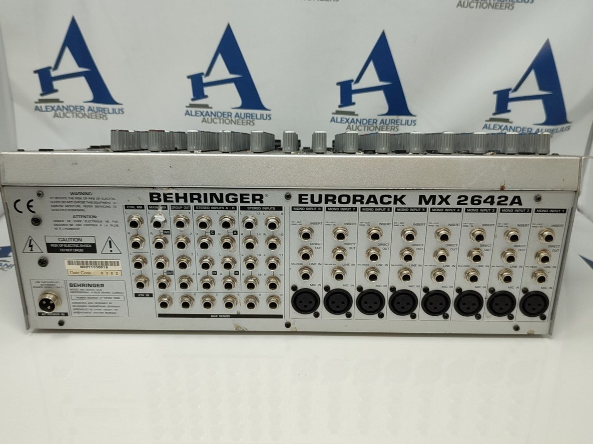 Behringer Eurorack MX2642A 26-Input 4-Bus Mixer 2000s Silver - Image 2 of 2