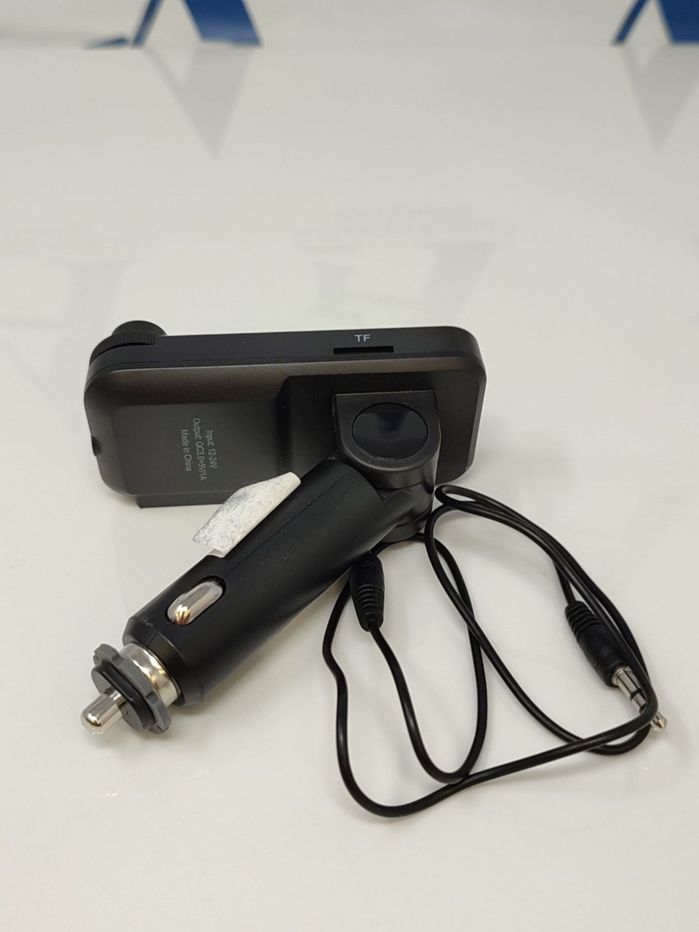 Bluetooth Auto FM Transmitter, Car Music Adapter Lighter for Car Radio, Support QC3.0 - Image 3 of 3