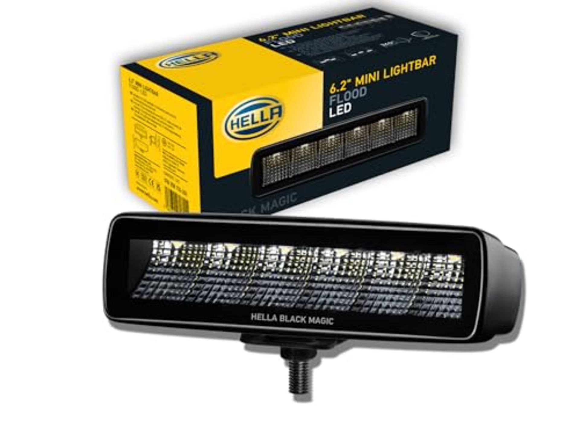 RRP £52.00 HELLA 1FB 358 176-201 LED high beam spotlight - Black Magic Mini Lightbar 6.2" - 12/24