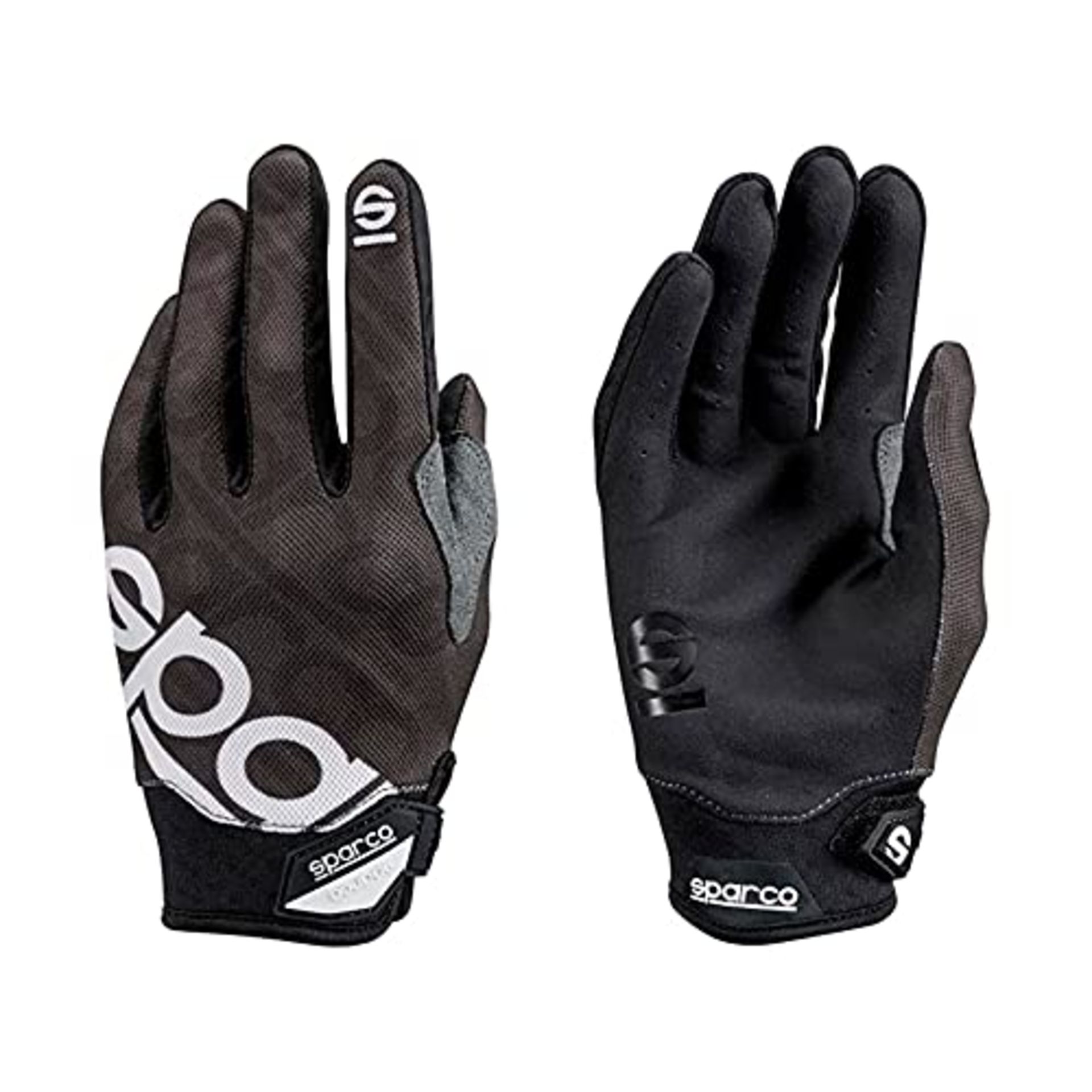 SPARCO MECA 3 GLOVES SIZE 10 (M) BLACK