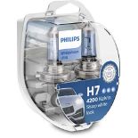 Philips 12972WVUSM WhiteVision ultra Xenon-effect H7 headlight, 4,200K, dual set, 2 pi