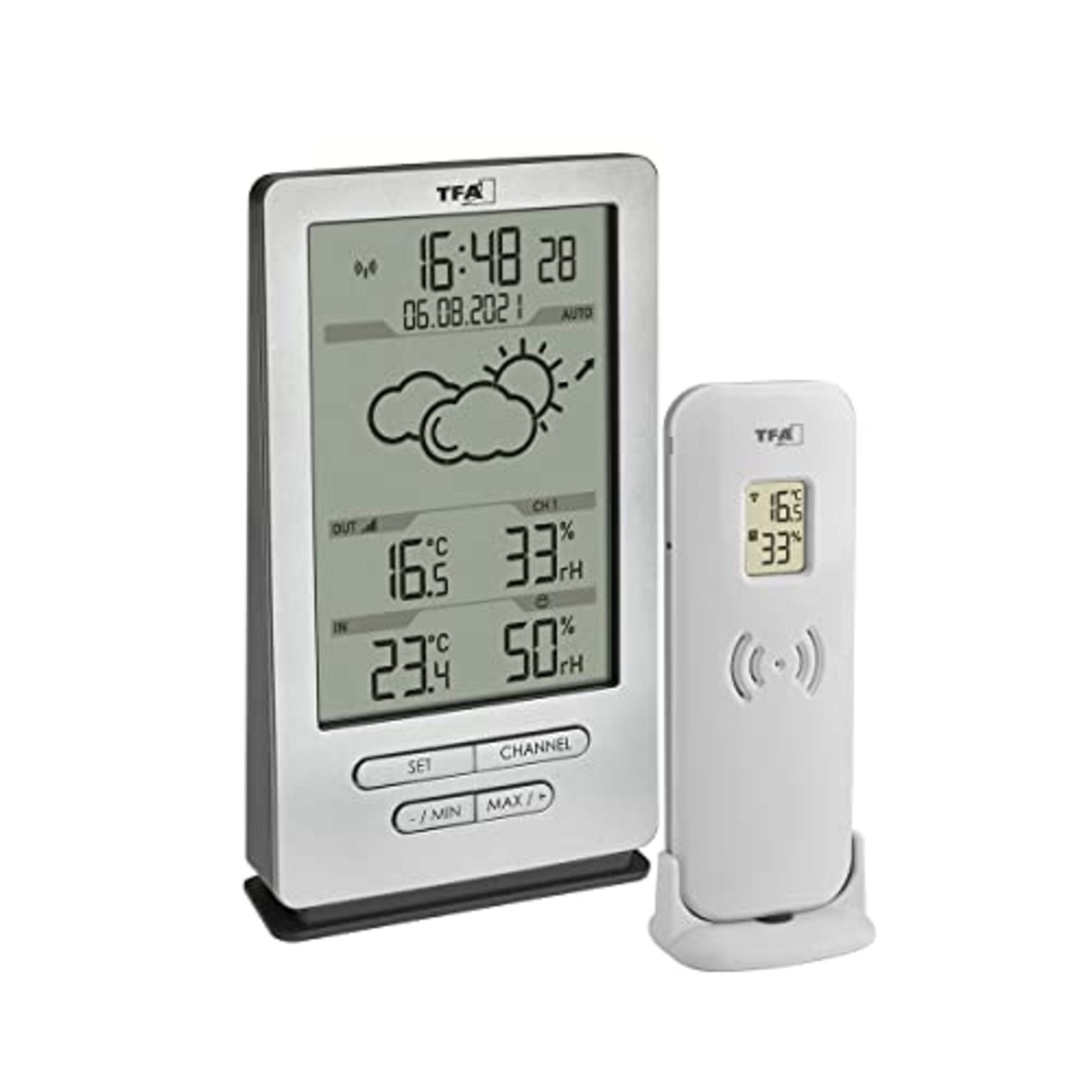 [NEW] TFA Dostmann Wireless Weather Station Xena, 35.1162.54, with outdoor sensor, ind