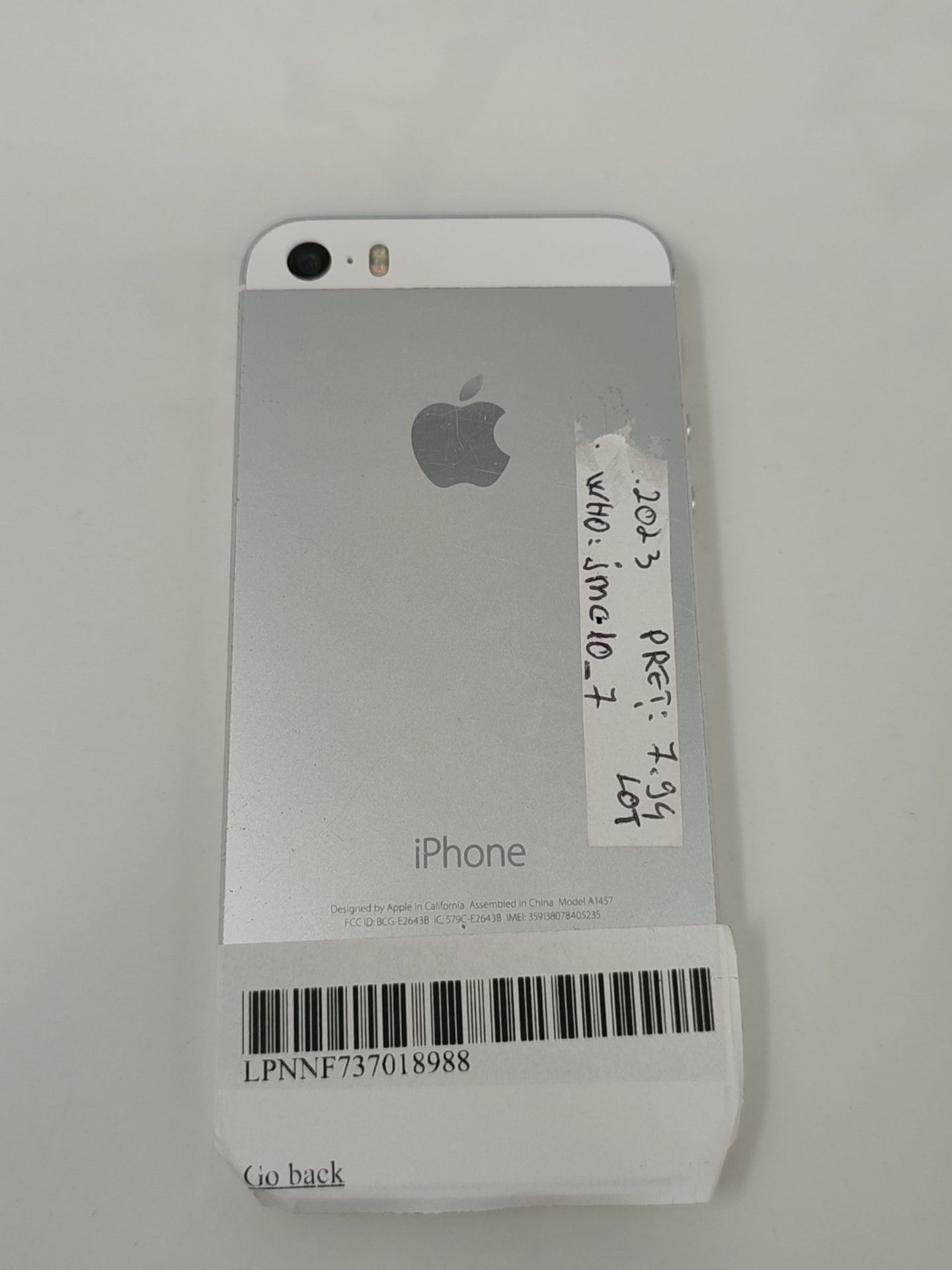 Apple iPhone 5s A1457 16GB White - Bild 2 aus 2