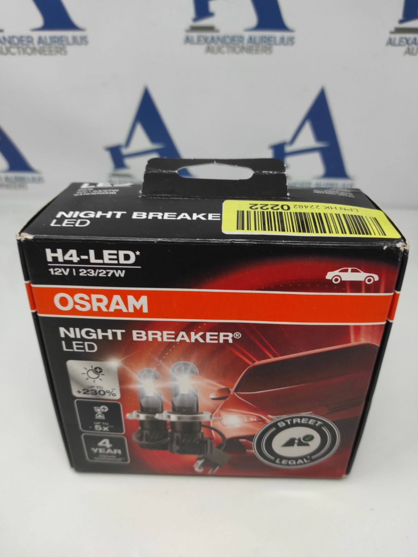 RRP £123.00 [NEW] OSRAM NIGHT BREAKER H4-LED; up to 230 percent more brightness, legal low beam an - Image 2 of 2