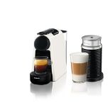 RRP £198.00 Nespresso Essenza Mini Coffee Machine with Aeroccino, Pure White by Magimix