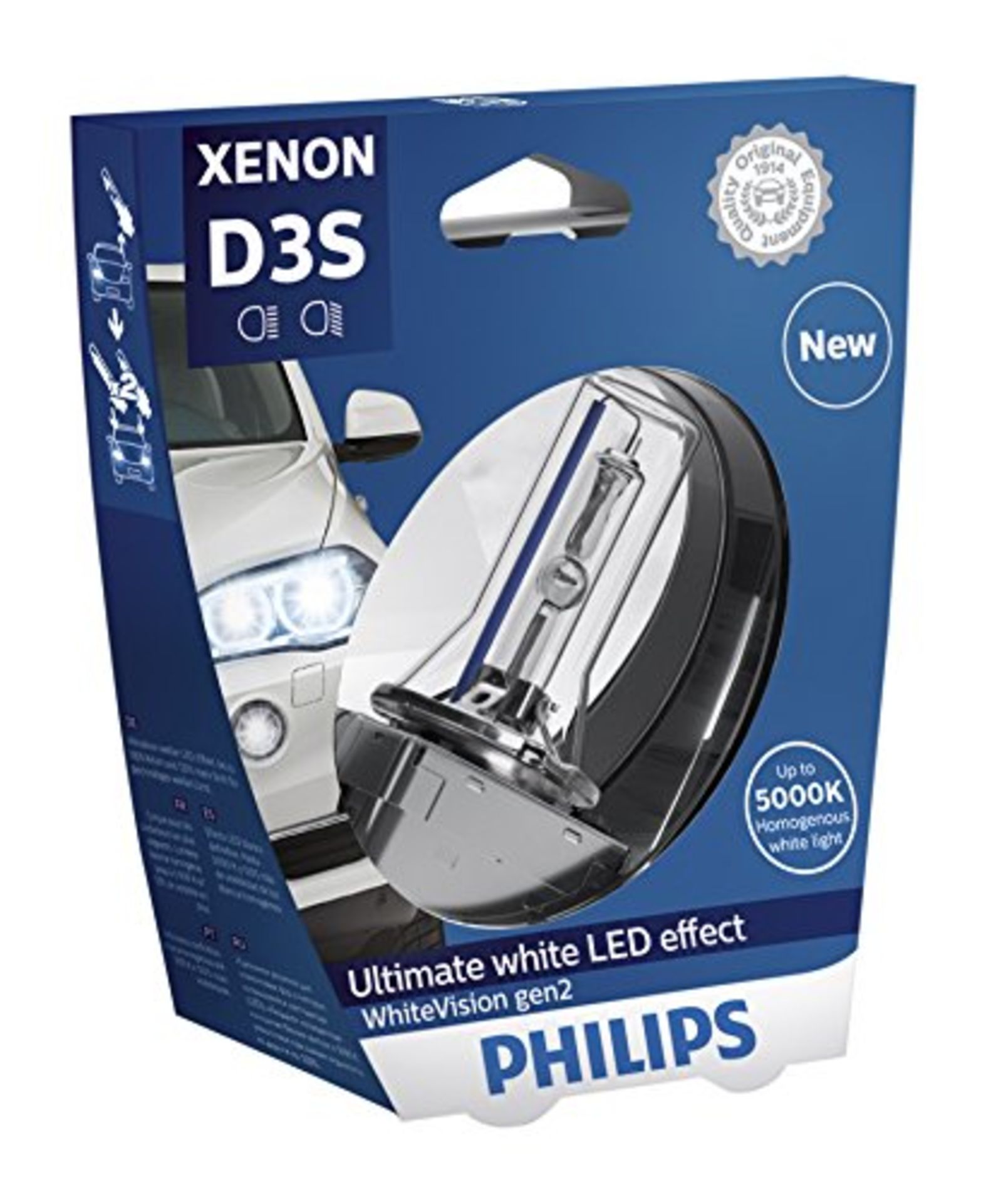 RRP £93.00 [NEW] Philips automotive lighting MT-PH 42403WHV2S1 Xenon Bulbs