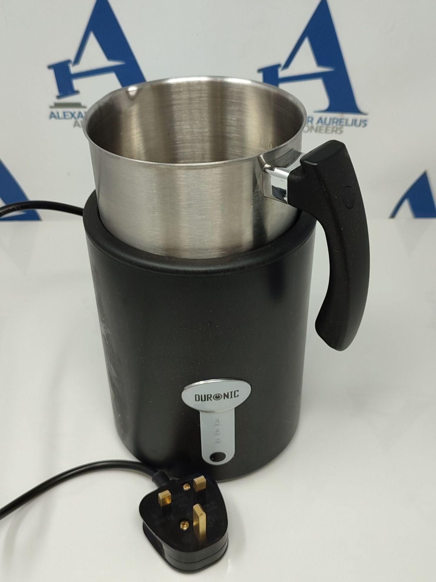 Duronic MF500 BK Milk Frother - 500ml Stainless-Steel Milk Frother Jug, Electric Steam - Image 2 of 2