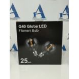 Spacelumen 25 Pack G40 LED Light Bulbs Replacement, 1W E12/C7 Small Screw Base Socket