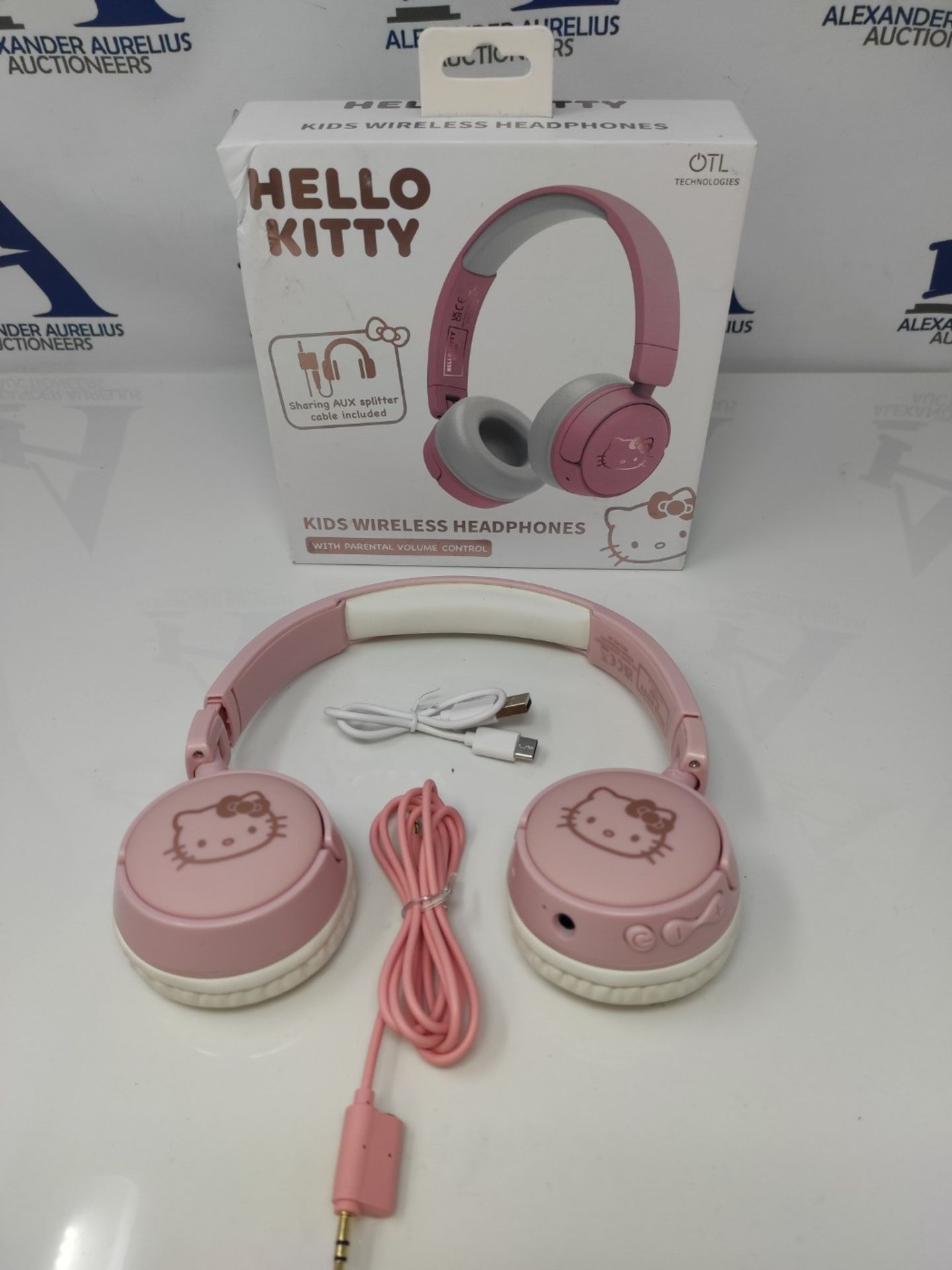 OTL Technologies HK0991 Hello Kitty Kids Wireless Headphones - Pink - Bild 2 aus 3