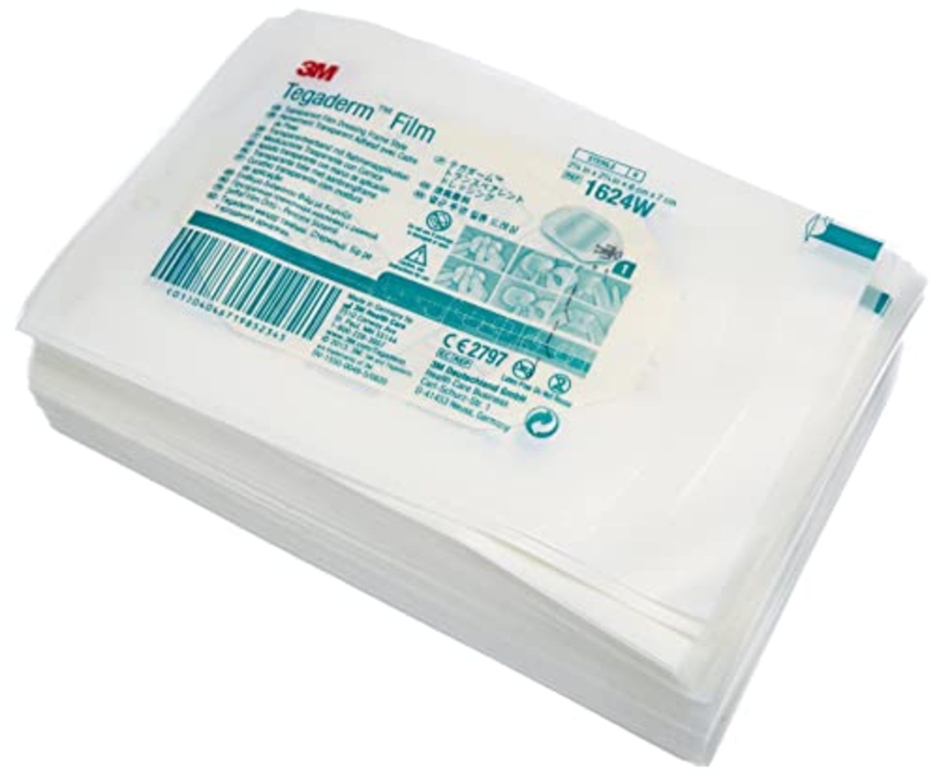 3M 1624W Tegaderm Association, 6cm x 7cm, 100 pieces