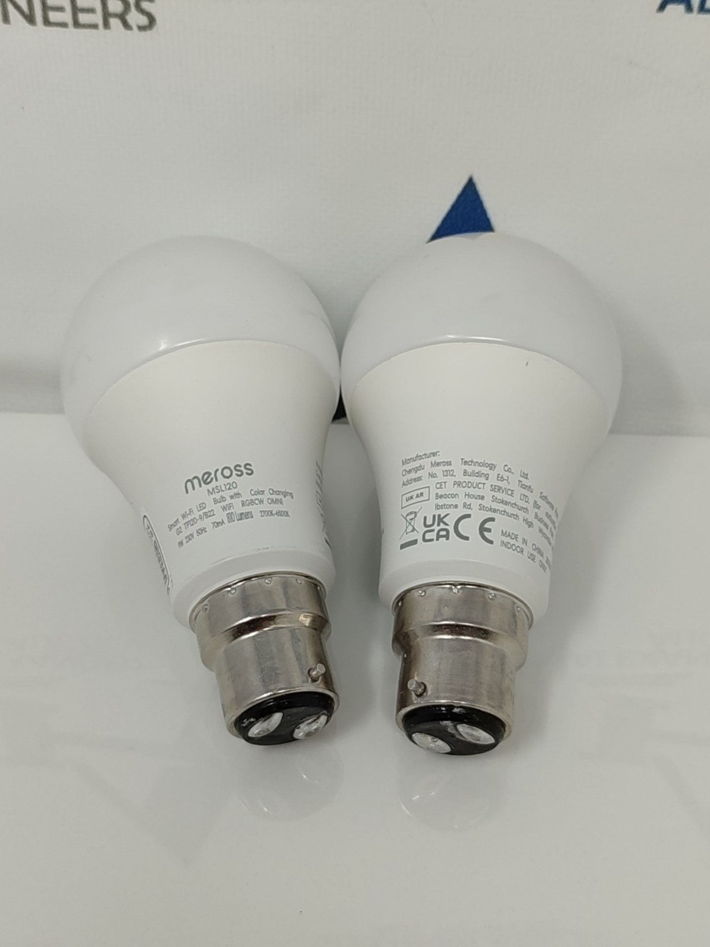 meross Smart Bulb Alexa Light Bulb B22 Works with Apple Homekit, Alexa, Google Home, S - Image 2 of 2