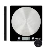 Salter Digital Seen on TV, Stylish Slim Design Electronic Cooking Scale for Home + Kit