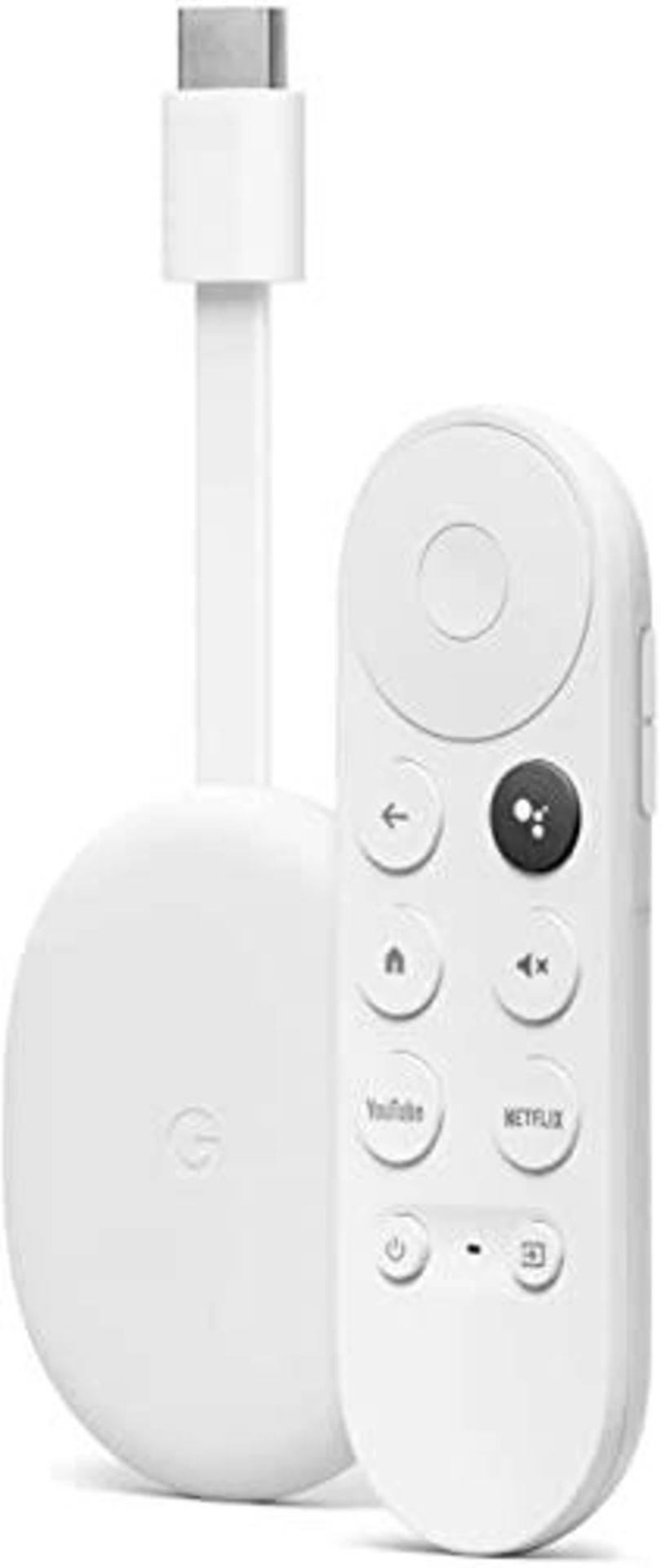 RRP £57.00 [INCOMPLETE] Chromecast with Google TV (4K) Snow  Streaming entertainment on your T