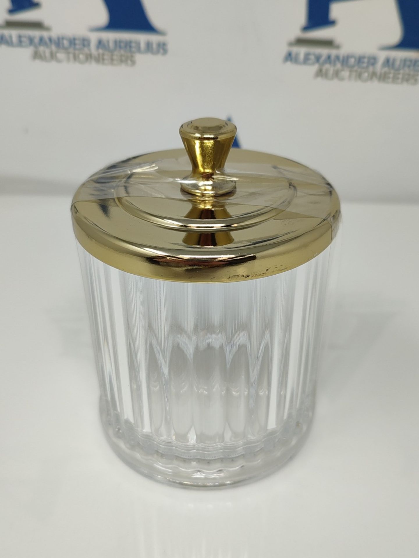 [INCOMPLETE] mDesign Set of 2 Bathroom Cosmetics Jar  Plastic Containers with Lid f