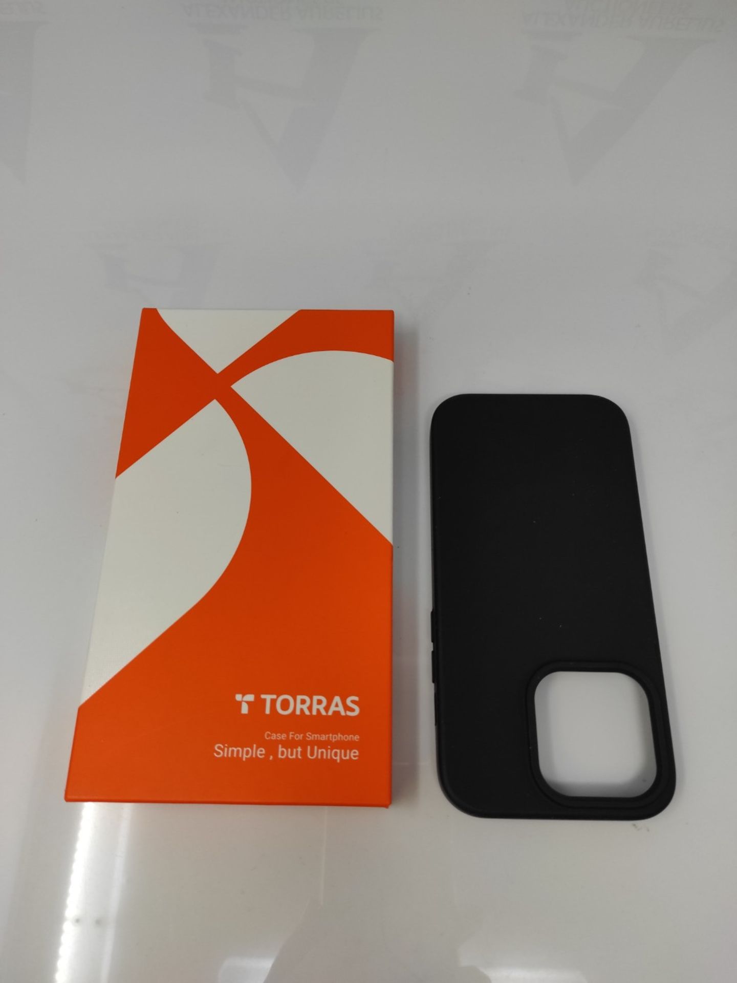 TORRAS Black Ultra Thin iPhone 14 Pro Case and Screen Protector [Tough Protective at T