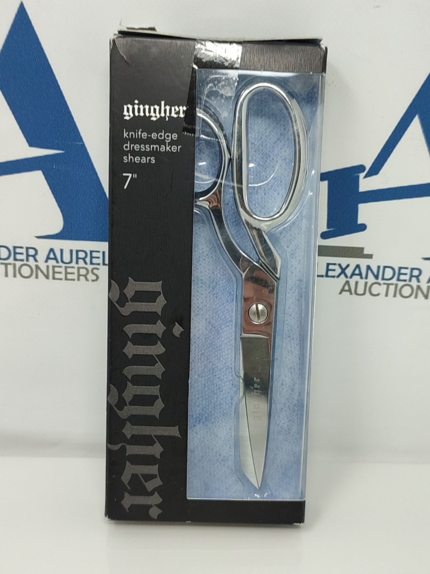 Gingher Scissors Knife-Edge Dressmaker Shears 7", Silver - Image 2 of 3