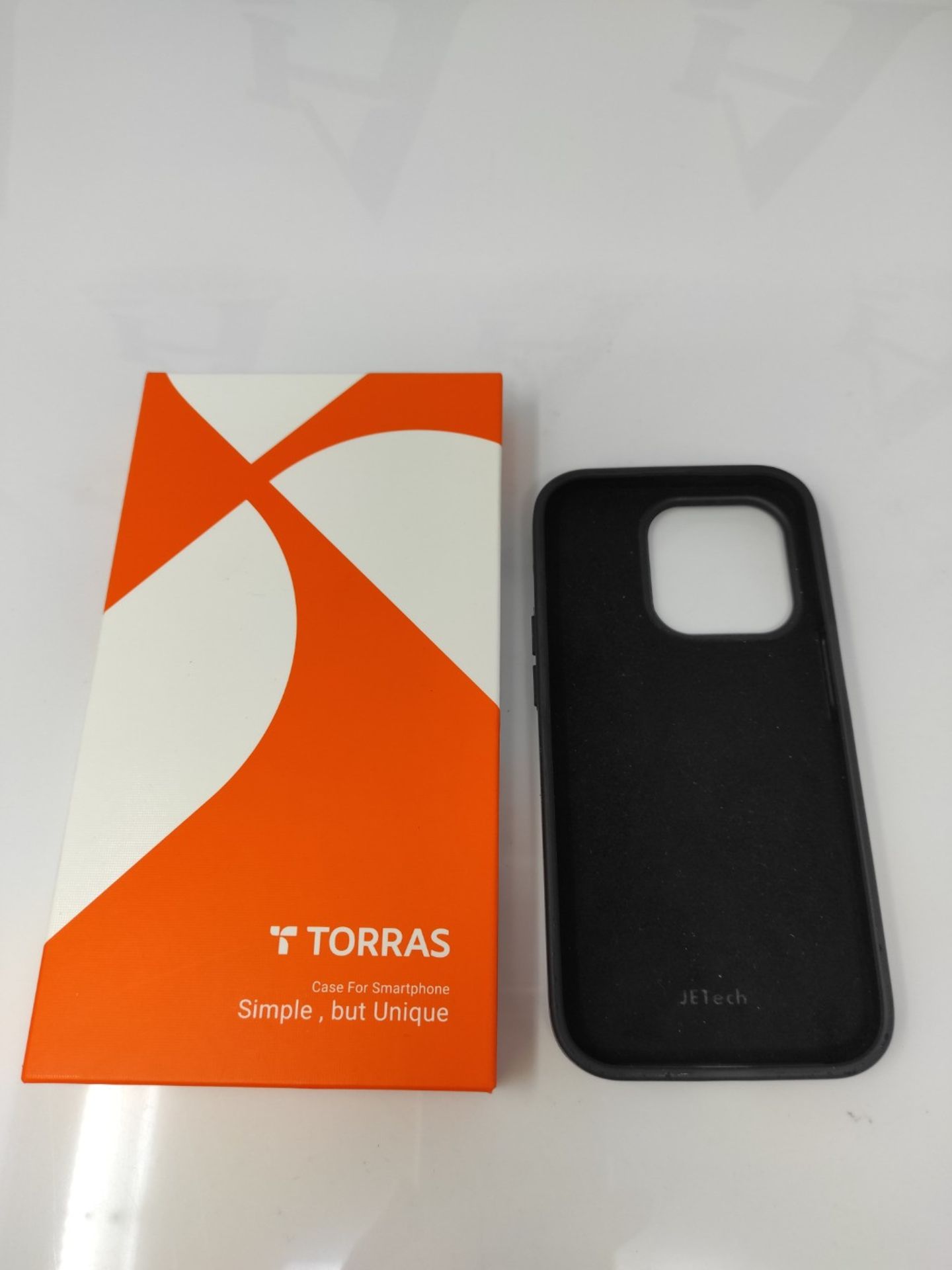 TORRAS Black Ultra Thin iPhone 14 Pro Case and Screen Protector [Tough Protective at T - Image 2 of 2