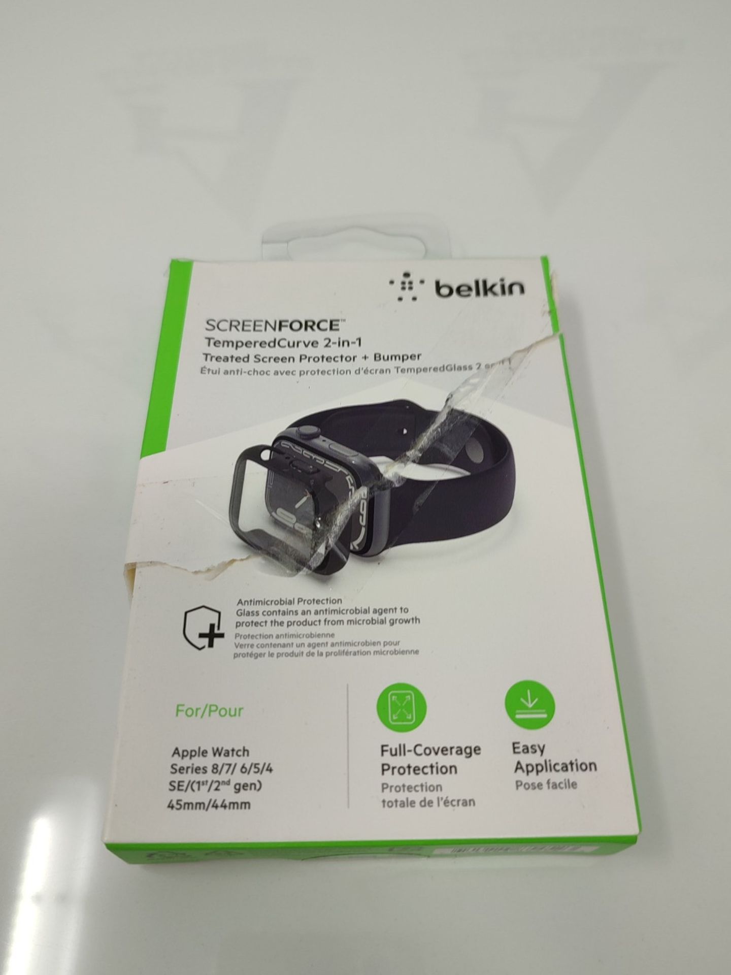 [CRACKED] Belkin TemperedCurve Apple Watch Series 8 Screen Protector with Edge-to-Edge - Image 3 of 3