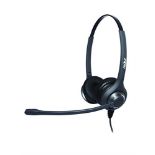 RRP £64.00 Radius 2400 Professional Office Binaural Headset with Noise Cancelling Microphone - Bl