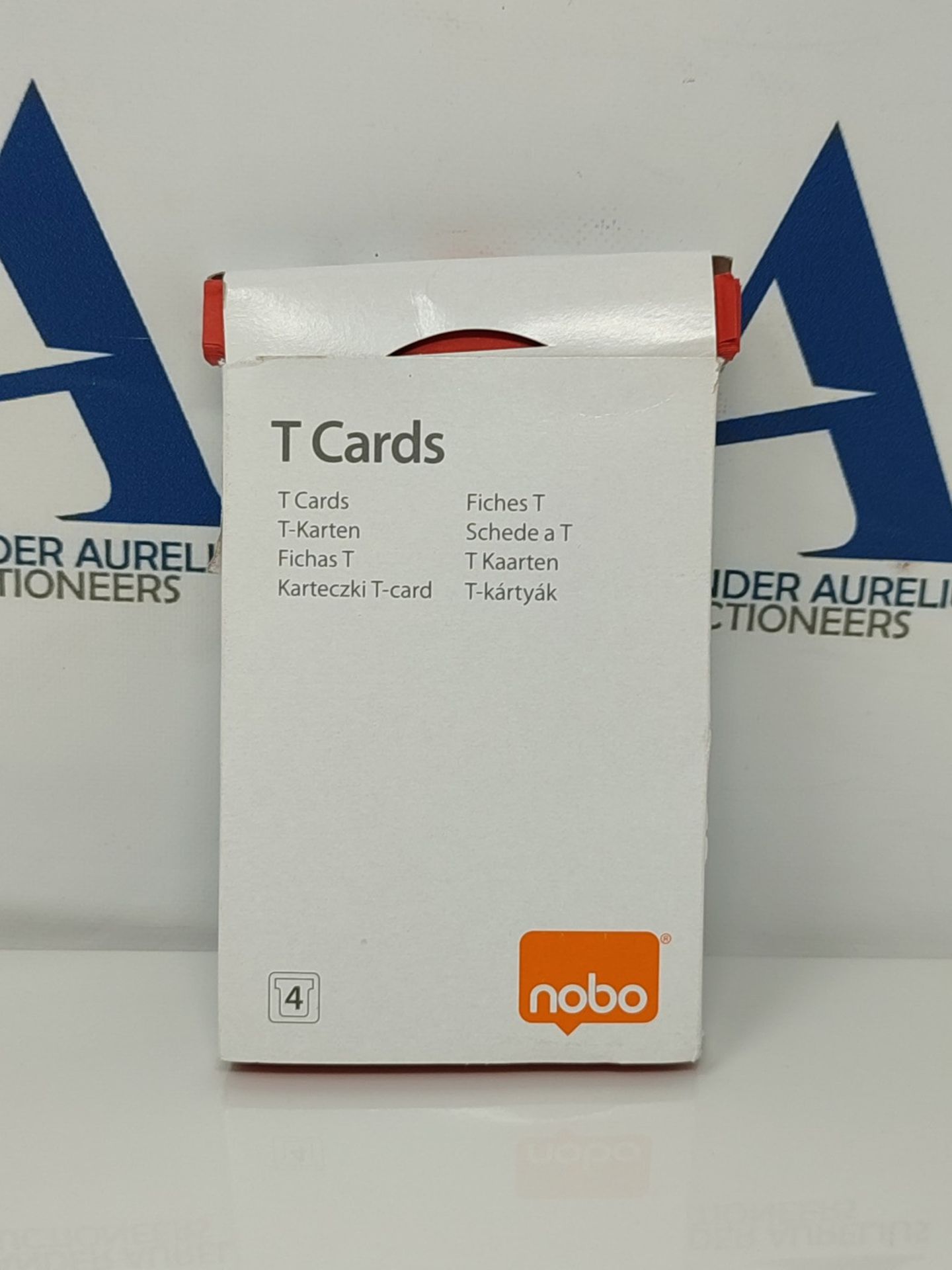 Nobo T-Card Planning Cards, Red, Size 4, Pack Of 100 Planning Card Re-Fills, Office Wa - Image 2 of 3