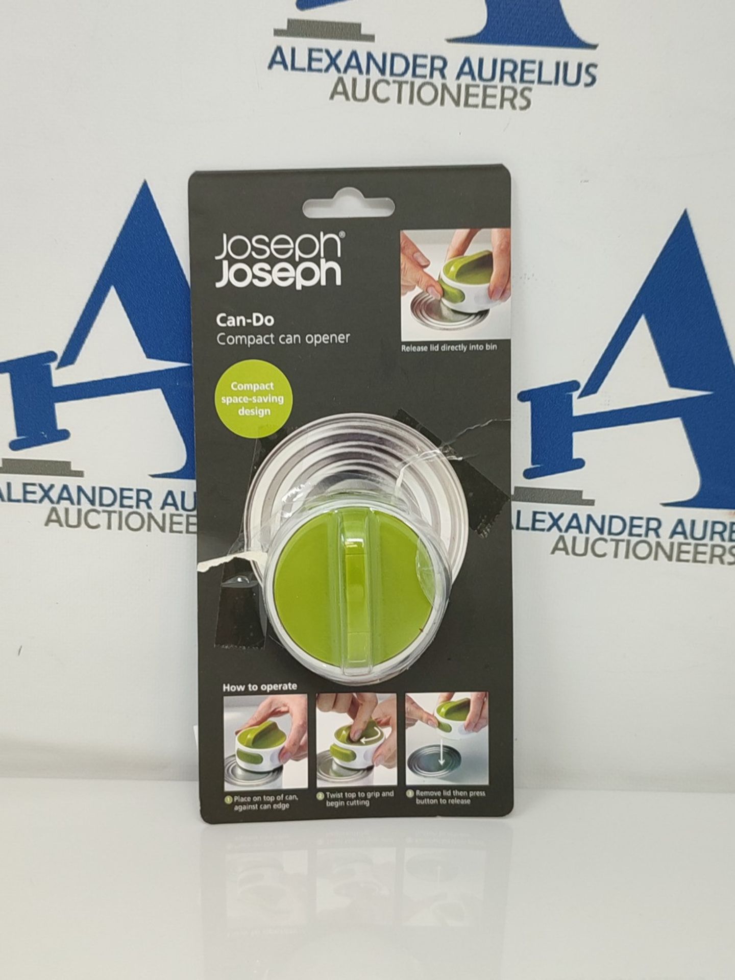 Joseph Joseph 20005 Can-Do Compact Can Opener - White/Green, Small - Image 2 of 3