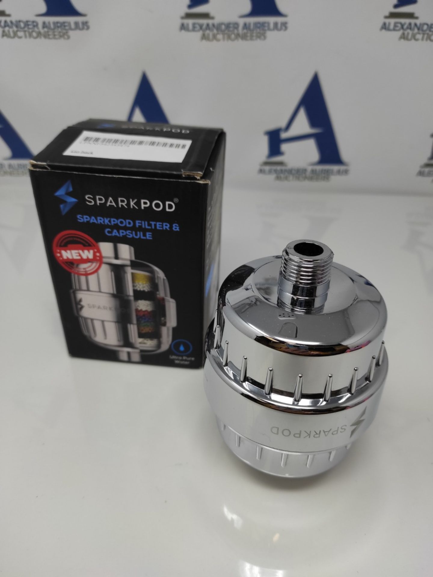 SparkPod High Output Shower Filter Capsule- Rejuvenates Skin and Hair Health (Reduces