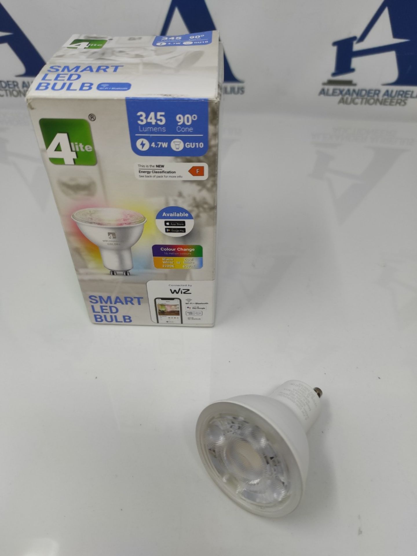 4lite Smart Wiz Connected LED Bulb Downlight GU10 Fitting WiFi/Bluetooth Colour Changi - Image 2 of 2