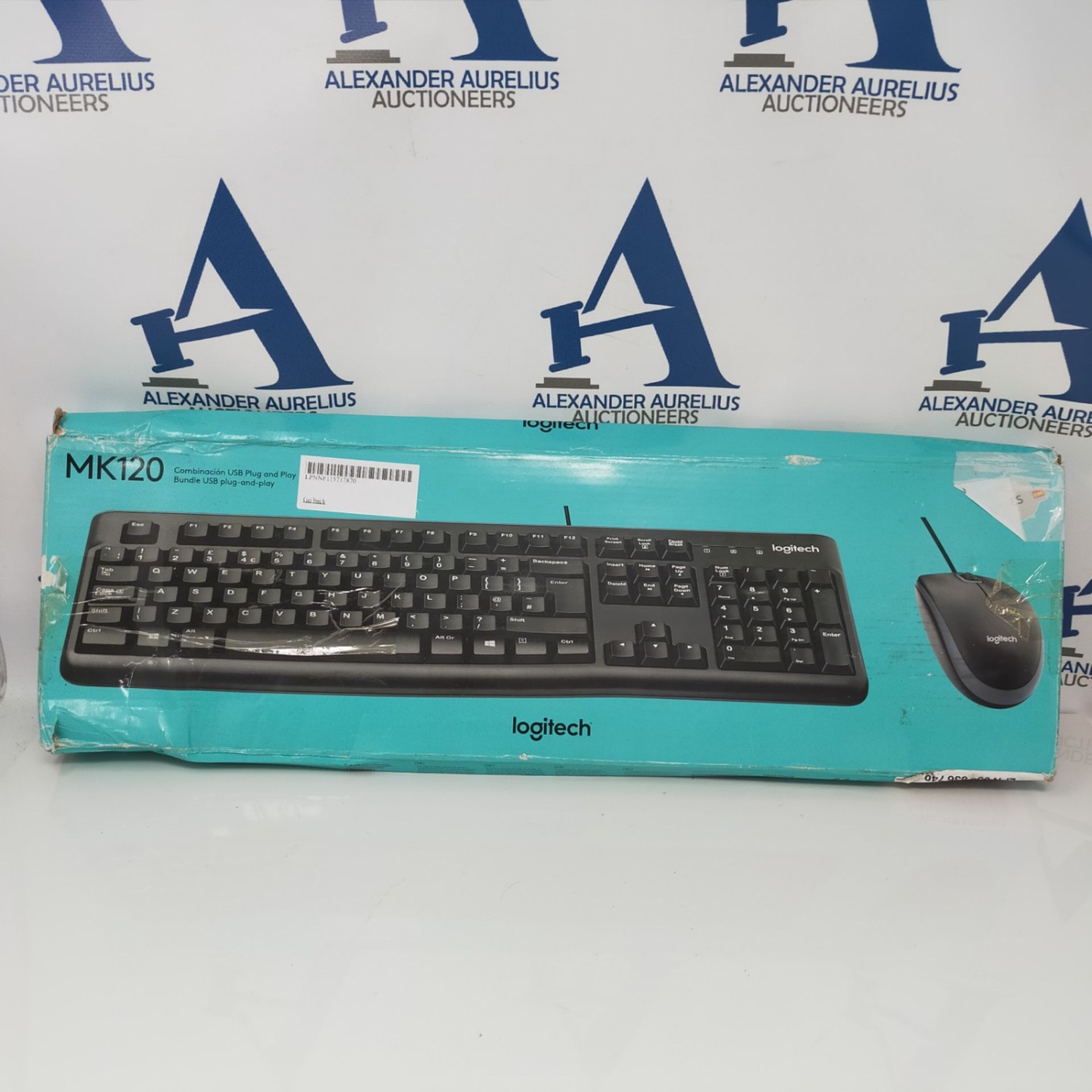 [INCOMPLETE] Logitech MK120 Wired Keyboard and Mouse for Windows, Optical Wired Mouse, - Image 2 of 3
