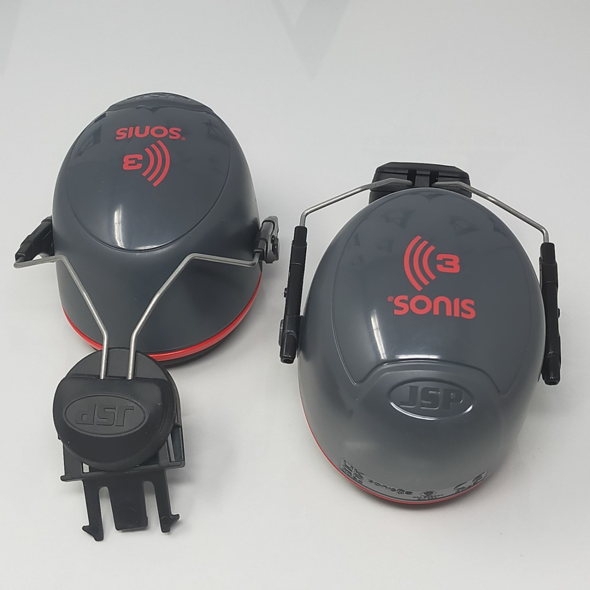 JSP Sonis 3 Helmet Mounted Ear Defenders - SNR 36 - (AEB040-0C1-A00), One size - Image 2 of 3