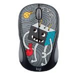 Logitech M238 Wireless Mouse, Design Doodle Collection, 2.4GHz with USB Receiver, 1000