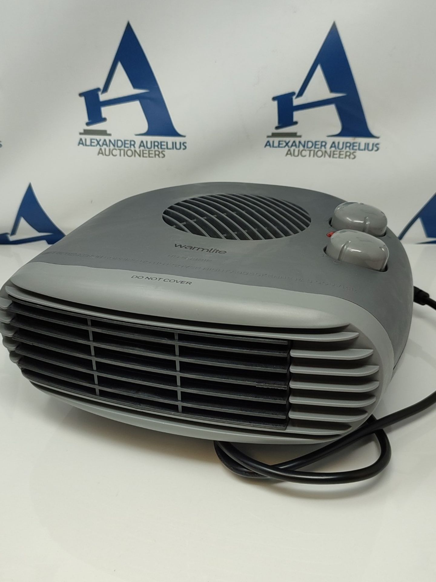 Warmlite WL44004DT 2000W Portable Flat Fan Heater with 2 Heat Settings and Overheat Pr - Image 2 of 2