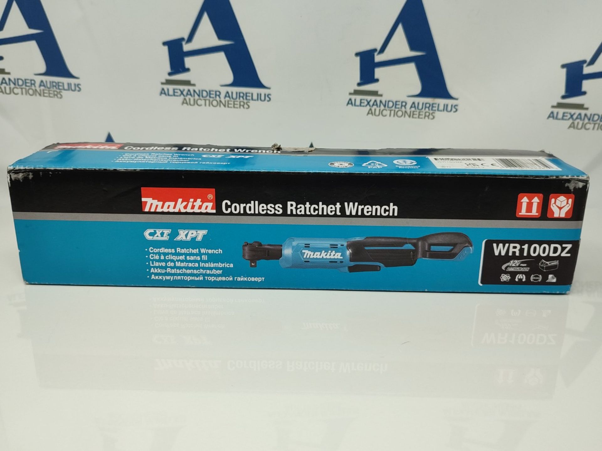 RRP £121.00 Makita 12V Li-Ion Ratchet Wrench 47.5 Nm (Tool only) WR100DZ - Image 2 of 3