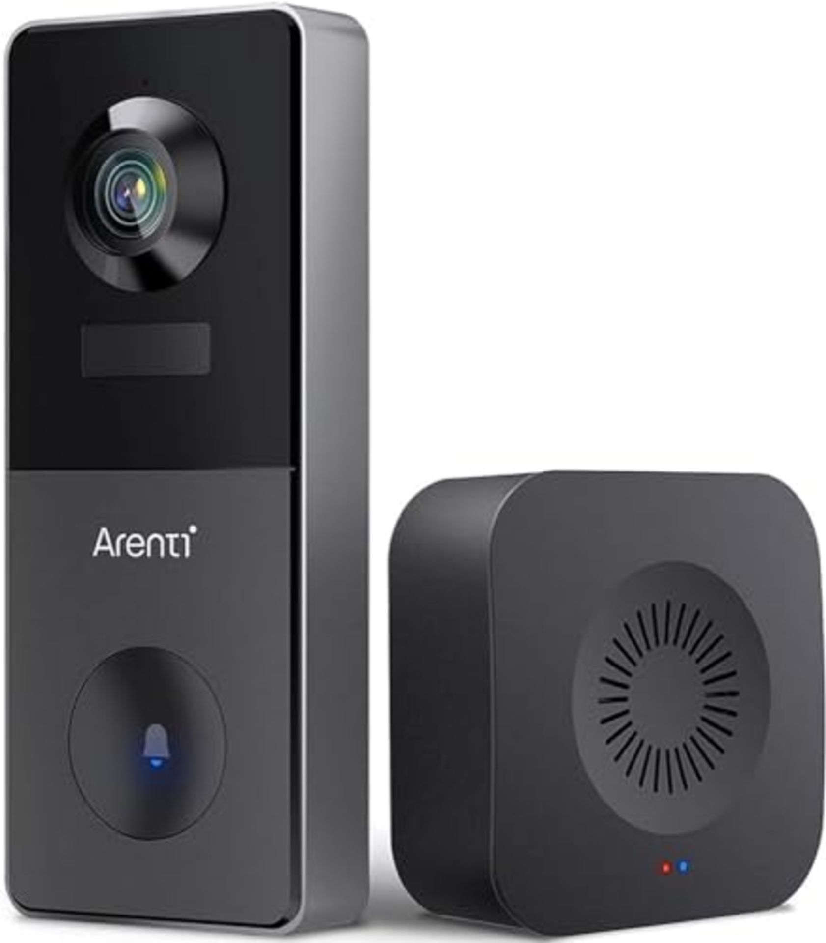 RRP £89.00 AREN'TI VBELL1 2K Video Doorbell with SD Card, Wireless Outdoor Camera Doorbell with R
