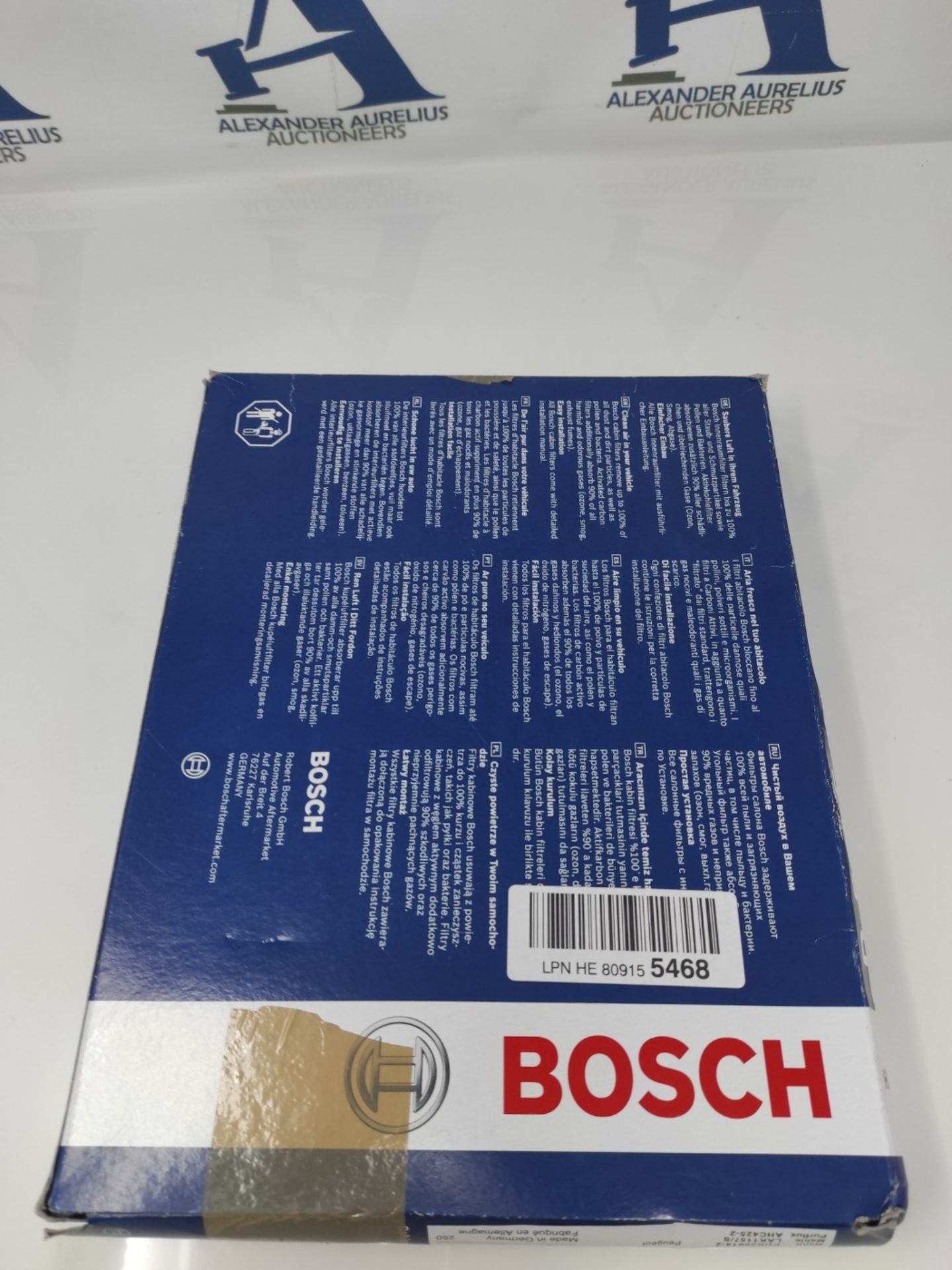 Bosch R5525 - Cabin filter with activated charcoal anti-odour feature - dust and polle - Image 3 of 3