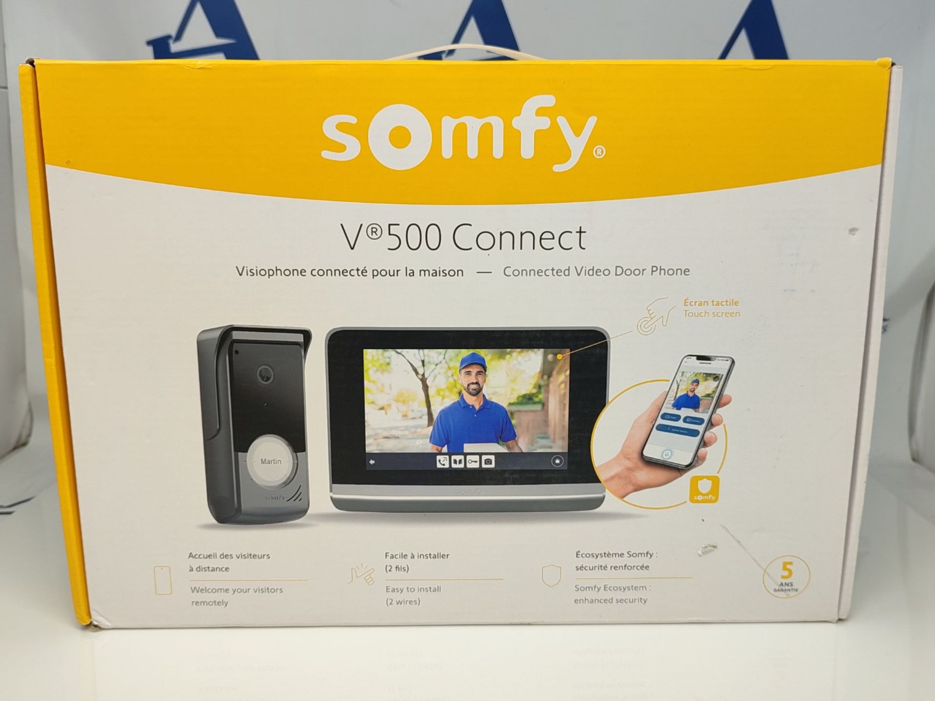 RRP £499.00 Somfy 1871265 - Visiophone V500 Connect, Connected intercom - 7-inch touch screen - Ni - Bild 2 aus 3