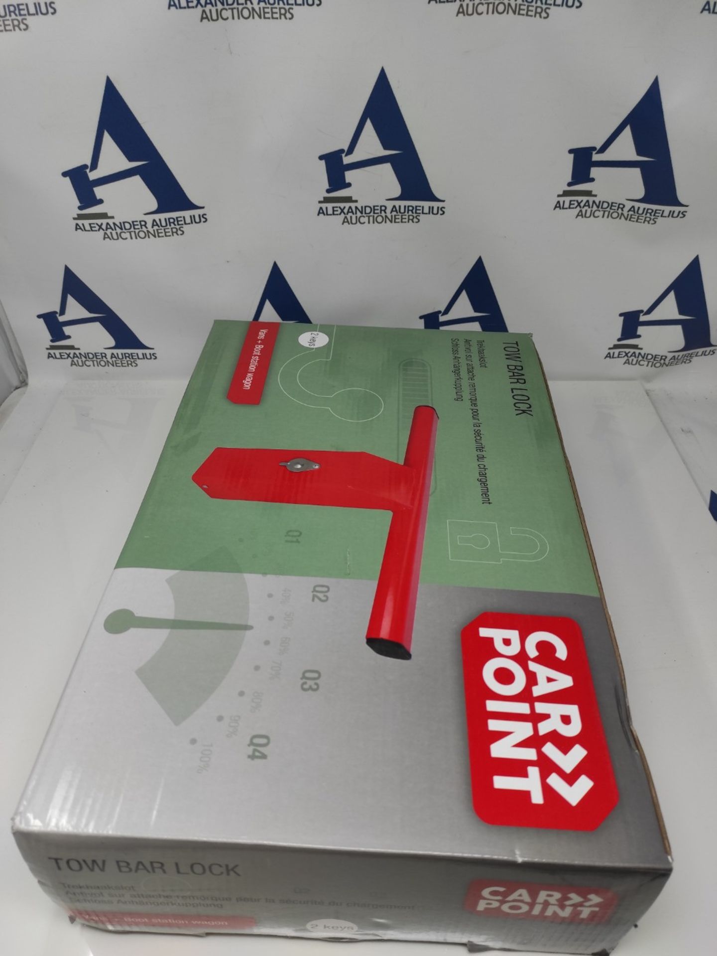 RRP £70.00 Carpoint Lock Trailer Hitch - Cargo Area Security, Red - Image 2 of 3
