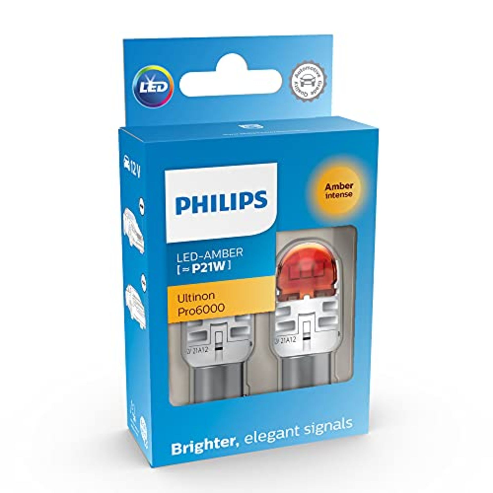 Philips Ultinon Pro6000 LED automotive signaling lamp (PY21W amber)