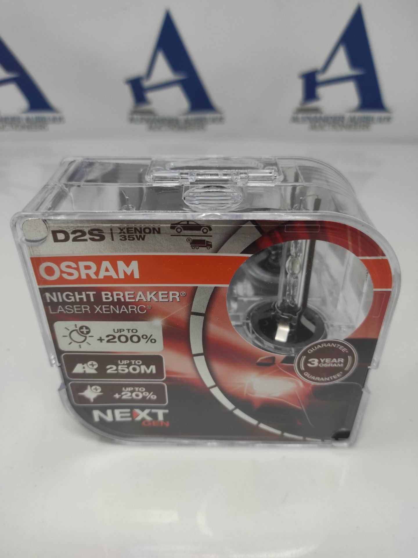 RRP £78.00 OSRAM XENARC NIGHT BREAKER LASER D2S Next Generation, +200% more brightness, HID Xenon - Image 2 of 2