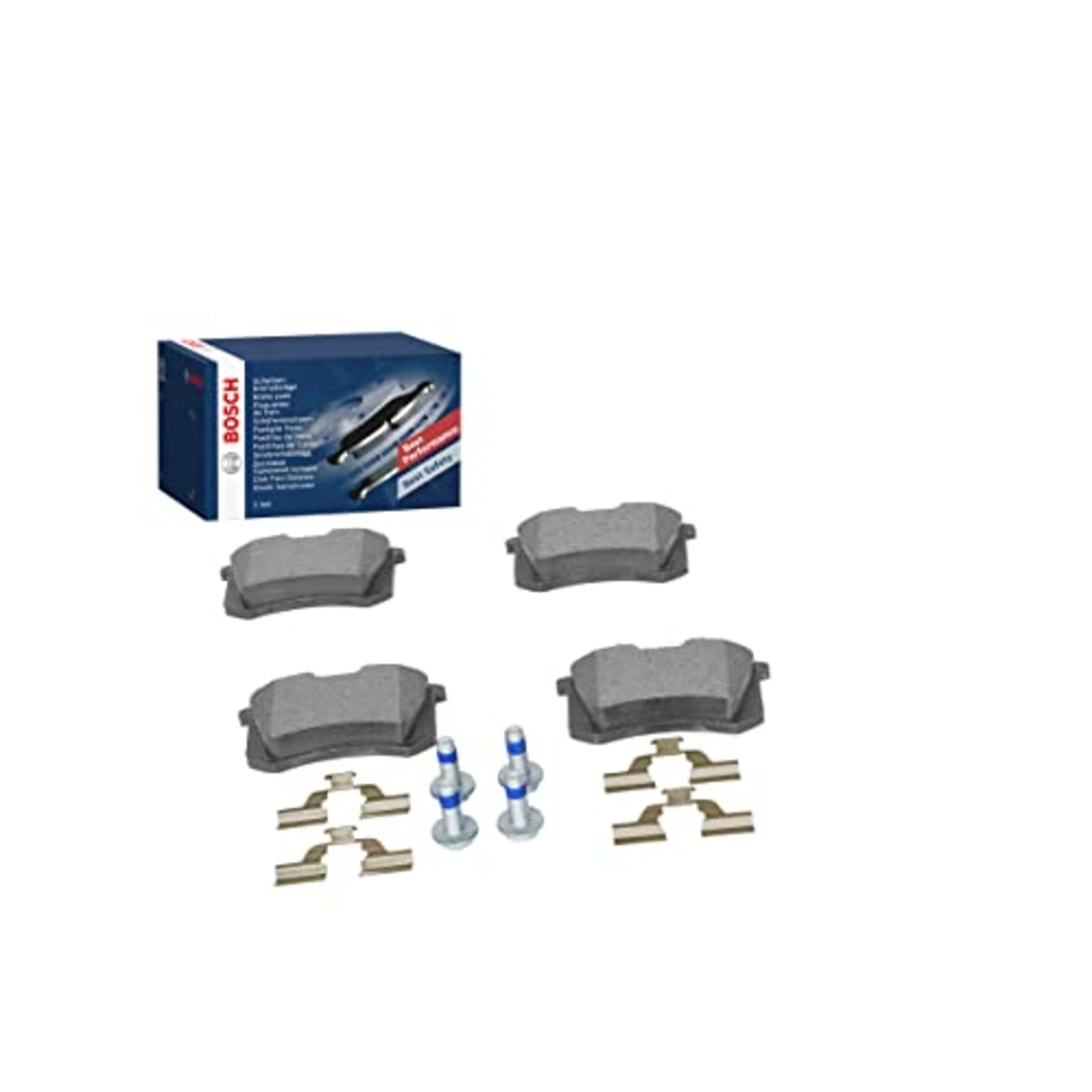 Bosch BP617 Brake Pads - Rear Axle - ECE-R90 Certified - 1 set of 4 pads